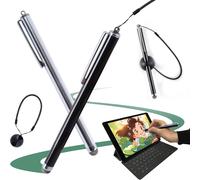 Trahoo-2 Pcs Stylet Tablette Universel Pour ¿¿Crans Tactiles, Stylet Pencil Compatible Avec Android/Ios/Smartphone/Tablettes, Stylo Tactile Avec Support Fil ¿¿ Ressort Pour ¿¿Crans Tactiles Thermomix