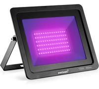 Trahoo-365nm 100w Uv Led Black Light - High Performance Led Bulbs, Ip66 Waterproof - Ultraviolet Flood Lighting For Aquarium, Indoor Or Outdoor Parties, Stage - Party Supplies, Halloween Decorations