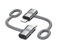 TRAHOO-36W Adaptateur USB C vers Lightning (Lot de 2), Adaptateur Lightning pour iPhone 14 13 12 11 Pro Max, Pad Pro/Air 5/Mini 6, Pod Nano/Touch, Pas pour Audio/OTG