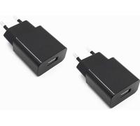 TRAHOO-5V 2A Chargeur Adaptateur d'alimentation Alimentation USB 5 V/2A pour Raspberry Pi 3, Android Uno Nano, Samsung, iPhone Téléphone Intelligent (2 chargeurs)