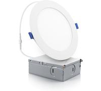 Trahoo-6 Inch Slim Recessed Lighting With Junction Box, Dimmable Recessed Can Lights, 5000k Daylight, 12w 1100lm Dimmable Led Downlight, Etl & Energy Star