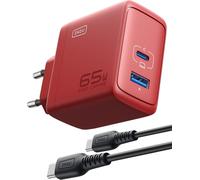 TRAHOO-65W Chargeur USB C, Prise USB Multiple 2 Ports Chargeur Secteur, GaN ¢ò USB Adaptateur de Charge Rapide pour MacBook iPad Pro/Air, iPhone 16 15 14 13 Pro Max, Galaxy, Google, Xiaomi, Huawei ect