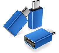 TRAHOO-Adaptateur USB C vers USB 3Pack,Convertisseur USBC Mâle USBA 3.0 Femelle,Type C Thunderbolt 5 4 OTG pour MacBook,iPhone 17 16 16e 15 Pro Max,iPad Air,Microsoft Surface,Samusng Galaxy S25 24