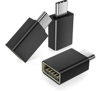 TRAHOO-Adaptateur USB C vers USB 3Pack,Convertisseur USBC Mâle USBA 3.0 Femelle,Type C Thunderbolt 5 4 OTG pour MacBook,iPhone 17 16 16e 15 Pro Max,iPad Air,Microsoft Surface,Samusng Galaxy S25 24
