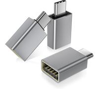TRAHOO-Adaptateur USB C vers USB 3Pack,Convertisseur USBC Mâle USBA 3.0 Femelle,Type C Thunderbolt 5 4 OTG pour MacBook,iPhone 17 16 16e 15 Pro Max,iPad Air,Microsoft Surface,Samusng Galaxy S25 24