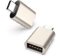 TRAHOO-Adaptateur USB C vers USB Pack de 2 Adaptateur USB-C mâle vers USB3 femelle Compatible avec MacBook Pro 2021 iMac iPad Mini 6/Pro MacBook Air 2022 et autres appareils Thunderbolt 4/3 Starlight