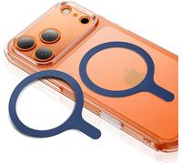 TRAHOO-Anneaux Magnétique pour MagSafe, Lot de 2 Universels 360 Kit Conversion de Charge Magnétique sans Fil, pour iPhone Air/17/16/16e/15/14/13/12, Google Pixel 10, Galaxy S24/S23/S22 et plus,Bleu f