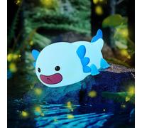 Trahoo-Axolotl Night Light, Led Cute Silicone Nursery Axolotl Nightlight For Kids, Rechargeable Axolotl Night Lamp Touch Lamp Bedside Lamp With 20 Minutes Timer For Breastfeeding, Funny Decor