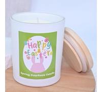 Trahoo-Bougies Parfumées En Verre À La Lavande 200g Coffret Cadeau De Pâques Bougie En Cire De Soja Naturelle Bougie Fortement Parfumée Jusqu'à 50 Heures Pour Femme(200g, Lavande)