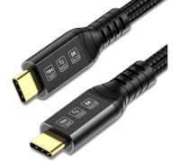 TRAHOO-Cable Thunderbolt 4 1m, USB C Cable Supporte Transfert de données 40Gbps/ Vidéo 8K@60Hz / Super Fast Charge 100W pour [J113]