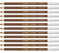 Trahoo-Carbothello - Crayon De Couleur - Lot X 12 Crayons Pastel Fusain - Terre D'ombre Naturelle (1400/635)