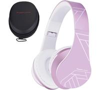 TRAHOO-Casque Bluetooth Enfant, P2 Casque Audio pour Enfants avec Volume limité à 85db, Écouteurs sans Fil et Filaires, Casque Pliable et Réglable, Confortable, avec Micro intégré, Micro SD Slot