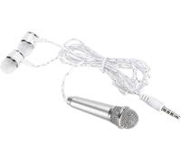 TRAHOO-Casque et Microphone Tout en Un pour Smartphone, 3.5mm Audio Jack Mini Microphones de karaok¿¿, Microphone Vocal Portable ¿¿ condensateur pour Recording/Karaok¿¿/Podcast
