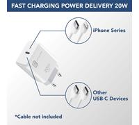 TRAHOO-cellularline USB-C Charger 20 W - iPhone 8 Or Later