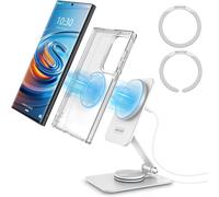 Trahoo-Chargeur Magn¿¿Tique Sans Fil Pour Samsung Galaxy S25 Ultra/S24, Support De Chargeur Mag-Safe Pliable Pour Iphone 16/15/14/Pixel 9 Pro/8, Support Magn¿¿Tique En Aluminium Pour Chargeur Android