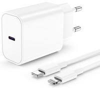 TRAHOO-Chargeur Rapide iPhone Original, 20W Certifie Apple MFi USB C Rapide Chargeur et 2M Cable Lightning,Type C Adaptateur Secteur pour Apple iPhone 14/14 Plus/14 Pro/14 Pro Max/13/12/11/SE/XS/XR/M