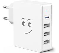 TRAHOO-Chargeur USB C 35 W Chargeur Rapide Alimentation PD de 20W Type C Adaptateur Secteur USB Chargeur Mural 5V / 3A pour iPhone 11 / X, Pad Pro, LG G5 G6, Samsung Galaxy S10, S9,Huawei et Plus