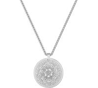 Trahoo-Collier De Médaille D'amulette, Amulette De Collier De Pendentif De Sceau De Sept Archanges, Chaîne De Protection Magique De Pendentif D'amulette En Acier Inoxydable (Argent)