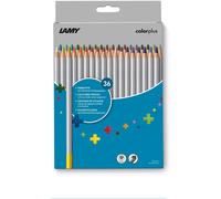 Trahoo-Colorplus 506 Lot De 36 Crayons De Couleur En Bois De Tilleul Massif Avec Forme Triangulaire Ergonomique ¿C Mine ? 3,3 Mm, Crayon ? 7,2 Mm