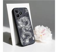 TRAHOO-Compatible avec Realme Note 50 4G/Realme C53/ C51 Étui Souple TPU Anti-Choc Dessin Dragon