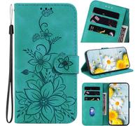 TRAHOO-Coque pour Motorola Moto G84 5G Housse en Cuir avec Porte-Cartes Téléphone Portable avec Support Etui à Rabat Magnétique pour Moto G84 5G 6.5" 2024 - Vert Lys