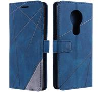 TRAHOO-Coque pour Nokia 7.2, Etui en Cuir PU Portefeuille Housse Fermeture Magnétique und Flip pour Nokia 7.2, avec Fermeture Magnétique, Bleu