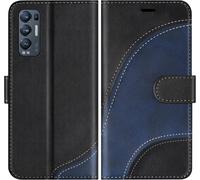 Trahoo-Coque Pour Oppo Find X3 Neo 5g / Oppo Reno 5 Pro Plus 5g, Portefeuille Etui En Cuir Pu, Magnétique Protection Housse Coque Pour Oppo Find X3 Neo 5g / Oppo Reno 5 Pro Plus 5g, Noir