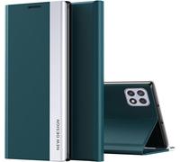 Trahoo-Coque Pour Samsung Galaxy A22 5g ¿¿Tui ¿¿ Rabat, Smart Flip Cover Side Window Phone Case, Housse De T¿¿L¿¿Phone Tpu Cas De T¿¿L¿¿Phone Pour Samsung Galaxy A22 5g-Vert