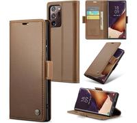 TRAHOO-Coque pour Samsung Galaxy Note 20 Ultra, Étui Housse en RFID Protection Premium PU Cuir Portefeuille Rabat Case Magnét[J537]