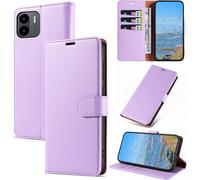 Trahoo-Coque Pour Xiaomi Redmi A1, Antichoc Magnetique Étui À Rabat Avec Porte Cartes, Portefeuille Housse En Cuir Pu Pour Xiaomi Redmi A1, Violet