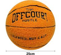 TRAHOO-Coussin de Basket-Ball 3D Offcourt 25 cm en Peluche - Nouveau Créatif 2024 - Décoration de Chambre et Cadeau pour Amateurs de Basketball
