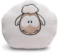 Trahoo-Coussin En Peluche Mouton 35x33cm Blanc - Coussin En Peluche Doux Pour Les Garçons, Les Filles, Les Bébés - Idéal Pour La Maison, La Maternelle Ou En Déplacement - 49921