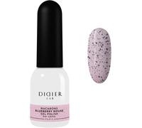 Trahoo-Didier Lab - Macarons Gel Polish Blueberry Mouse - Manucure Professionnelle Semi-Permanent -Consistance Auto-¿¿Galisante -Contient De Petites Particules Noires - Lampe Led Et Uv - Solide - Cade