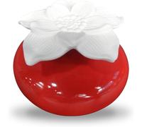 Trahoo-Diffuseur De Parfum Par Capillarité Fleur Narcisse Rouge ¿ Diffuseur Huile Essentielle Parfum D¿Ambiance Et Senteurs Maison ¿ Vase En Céramique Et Fleur En Plâtre ¿ Diffusion Naturelle