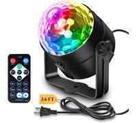 TRAHOO-Disco Ball Party Light Sound Activated Remote Control, 12 Modes DJ Strobe Stage Light for Graduation Decorations 2025 Birthday Mothers Day Home Room Decor Dance Bachelorette Party Supplies