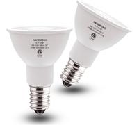 TRAHOO-E17 LED Spotlight Bulb Dimmable 40W Halogen Replacement E17 Intermediate Base Type 5W R14 Reflector Light Bulb for Desk Reading Cabinet Lamp, Warm White 2700K, 2 Pack