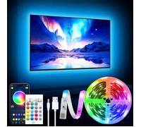 TRAHOO-Éclairage LED pour TV 40-65 Pouces - Bande Lumineuse RGB 13,1ft avec Fonction Bluetooth pour Home Cinéma[J129]