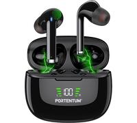 TRAHOO-Ecouteurs Bluetooth sans Fil ¿ Réduction de Bruit Hybrid ANC+ENC ¿ BT 6.0 ¿ 60h ¿ Oreillettes contrôle Tactile étanches IPX6 ¿ Écran LED ¿ Basses HiFi 10 mm ¿ Ajustement Confortable ¿ USB-C