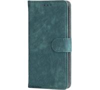 TRAHOO-Étui Cuir pour Oukitel C1 / Oukitel C1 Pro, Coque Antichoc avec Protection RFID, Coque à Fermeture Magnétique, Housse de Protection TPU Intégrée.Vert