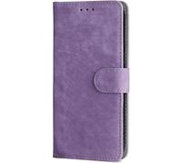 TRAHOO-Étui Cuir pour Oukitel C1 / Oukitel C1 Pro, Coque Antichoc avec Protection RFID, Coque à Fermeture Magnétique, Housse de Protection TPU Intégrée.Violet