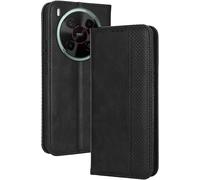 TRAHOO-Étui Portefeuille pour ZTE Blade V70 Max (6.9"" inches), Étui en Cuir À Rabat Magnétique avec Fentes pour Cartes Le Noir