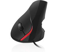 TRAHOO-EW3156 Ratón Óptico Vertical 1000DPI Negro