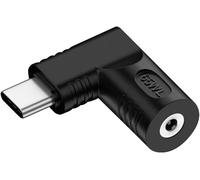 TRAHOO-Fiche USB C 65 W, jack CC 4,0 x 1,3 mm vers USB type C coud¿¿ ¿¿ 90 ¡ã, adaptateur de charge pour ordinateur portable, t¿¿l¿¿phone