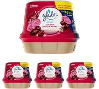 Trahoo-Gel Premium - Désodorisant Infusé Aux Huiles Essentielles Pour Toilette Et Salle De Bain - Luscious Cherry & Peony - 45 Jours De Parfum (Lot De 4)