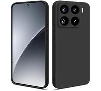 Trahoo-Hsp Étui De Protection, Noir, Compatible De Manière Ajustée Avec Xiaomi 15 Pro, Résistant Aux-Rayures Et Aux Chocs, Anti-Chute, En Silicone Tpu, Protège L'appareil Photo Et L'écran, Surface Ma