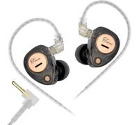 TRAHOO-KZ Taurus Ecouteurs Filaires IEM Gaming 8 mm Double Pilote Dynamique Écouteurs Intra-auriculaire Basses Profondes Ccâble Amovible à 2 Broches
