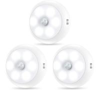 Trahoo-Lampe D¿¿Tecteur De Mouvement, Veilleuse Led, Lumi¿¿Re De Nuit Led Avec Capteur De Cr¿¿Puscule, 3 Modes, Lampe De Placard, ¿¿Clairage D'armoire Led Pour Couloir, Chambre, Escalier, 3pcs