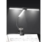 TRAHOO-Lampe de Pupitre de Musique Ultra-Large 36CM, Super-Lumineux 57 LEDs, 4 Couleurs x 3 Luminosités, Lampe de Piano Pliable en Forme-T pour Partitions et Livres, USB-C Rechargeable
