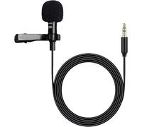 TRAHOO-Lavalier Lapel Microphone de Remplacement 3,5 mm pour Rode Wireless GO 2 II, pour DJI MIC 2 Microphone ¿¿metteur Condensateur Mic de Lapel id¿¿al pour interviews, Podcasts, Vlogs,1,5M