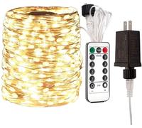 TRAHOO-LED Fairy String Lights 200FT 600 LEDs Outside Indoor Plug In String Lights Waterproof Remote Control for Living Bed Room, Backyard, Patio, Garden, Porch, Wedding or Christmas Decorating